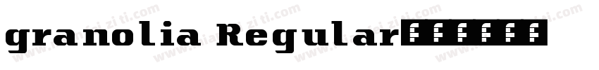 granolia Regular字体转换